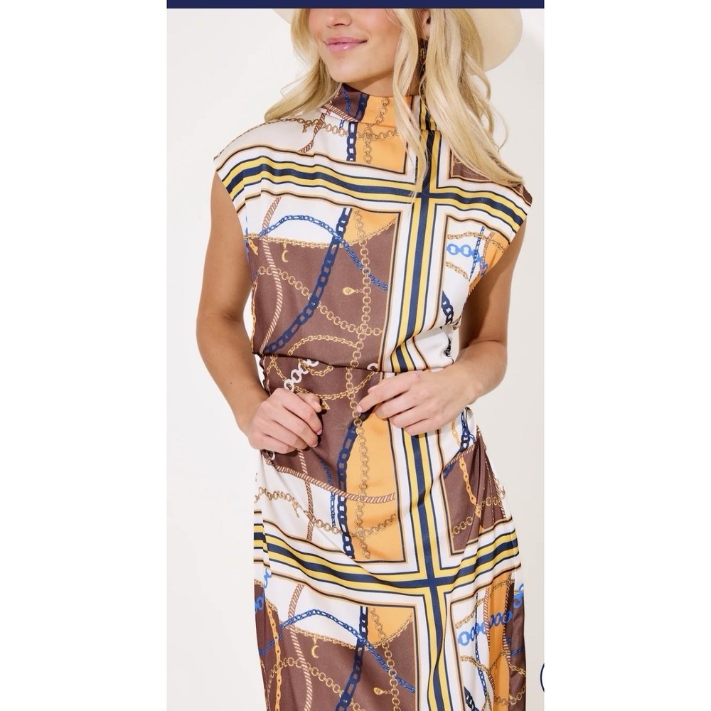 Alden Adair Estelle Dress In‎ Equestrian Size Medium Midi